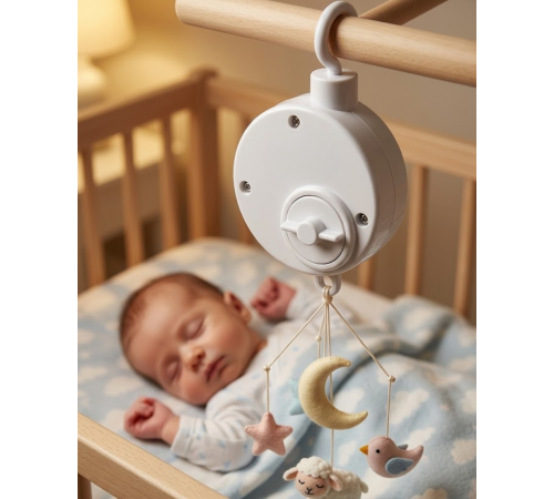 Pratik Bebek Uyutucu Müzikli Mekanik Müzik Kutusu Asılabilir Bebek Aksesuarı