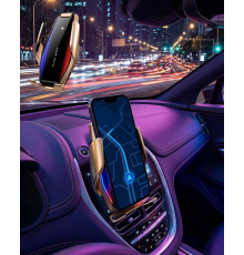 Otomatik Sensörlü Araç Telefon Tutucu Kablosuz Şarj Özellikli 360 Derece Döner