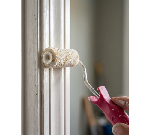 10 Cm Mini Boya Rulosu Seti 6 Adet Yedek Rulo Hediyeli Dar Alan Boyama Rulo Fırça