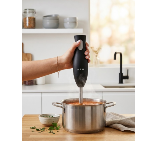 Paslanmaz Çelik Blender Ayağına Sahip Ergonomik El Blenderı