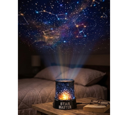 Star Projektör Gece Lambası Tavana Yıldız Yansıtan LED Işık