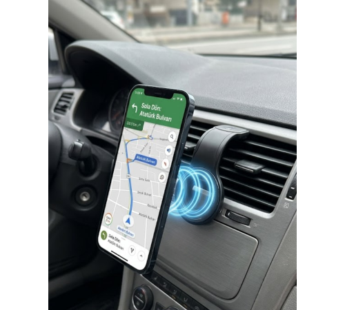 Araç İçi Manyetik Telefon Tutucu Alüminyum Gövdeli Navigasyon Standı