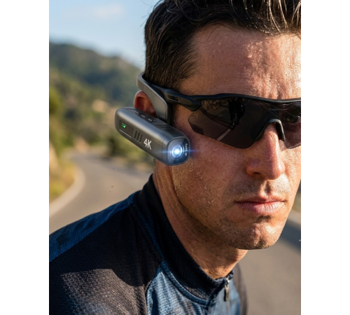 Kulak Yanı Takılabilir 4K Aksiyon Kamera 30FPS Video WiFi Uygulama Kontrol