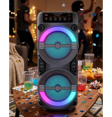 LED Işıklı Kablosuz Bluetooth Hoparlör USB TF Kart Destekli