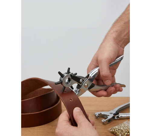 2li Kemer Delme Aparatı Deri Delik Açma Pensesi Çok Amaçlı Kullanım