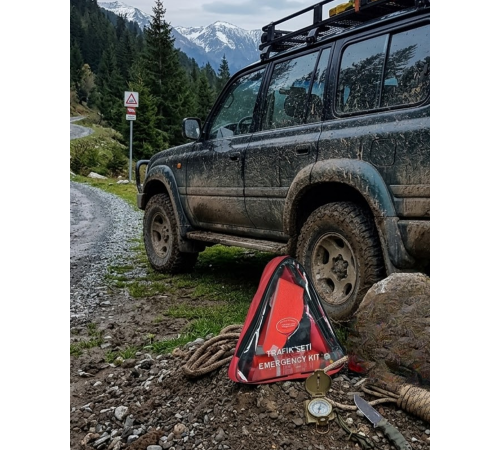 Araç Trafik Seti Muayene Uyumlu Acil Yardım ve Güvenlik Kiti