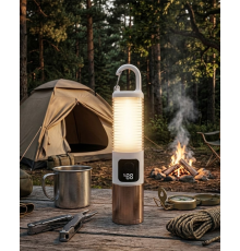 Taşınabilir LED Kamp Feneri USB Şarjlı Yüksek Parlaklık 500 Lümen Güç Göstergeli