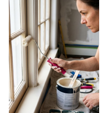 Dar Alan Boyama Rulosu 10 Cm Boya Fırça Seti 6 Adet Yedek Rulo Hediyeli