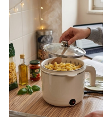 Elektrikli Mini Tencere 1 Litre Çorba Pilav Makarna Pişirici Çok Fonksiyonlu