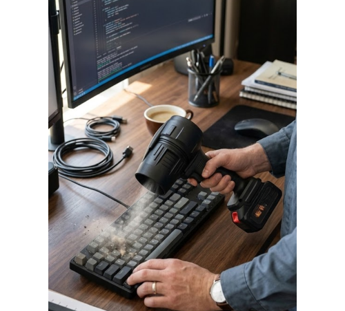 Şarjlı Hava Üfleyici Güçlü Motorlu Çok Amaçlı Temizlik Makinesi