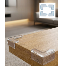 Şeffaf Masa Kenar Koruyucu 4 Lü Set Mobilya Köşe Koruma Aparatı