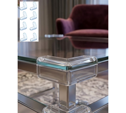 Şeffaf Masa Kenarı Koruyucu 8 Adet Mobilya Köşe Koruma Seti