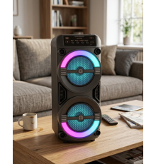 Taşınabilir Bluetooth Hoparlör RGB Işık Efektli Stereo Ses