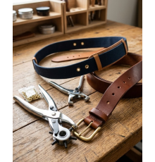 Kemer Delik Açma Aparatı 2li Set Deri Çanta Kayış Delme Aleti