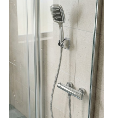 Siyah Duş Başlığı Seti Spiral Hortumlu El Duşu ve Duvar Askısı Banyo Seti