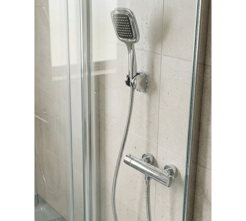 Siyah Duş Başlığı Seti Spiral Hortumlu El Duşu ve Duvar Askısı Banyo Seti