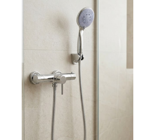 Mavi 4 Fonksiyonlu El Duşu Başlığı Seti Spiral Hortum ve Duş Askısı