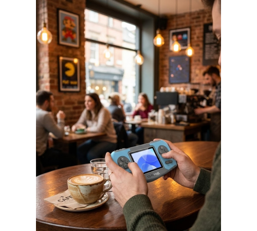 Taşınabilir Game Console Dahili Oyunlu TV Bağlantılı Şarjlı Retro Oyun Konsolu
