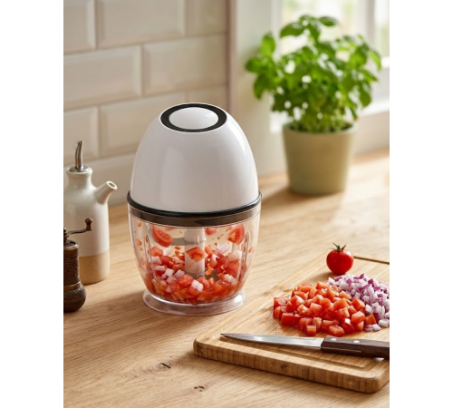 Mini Elektrikli Doğrayıcı 450 ML Şarjlı Sebze Doğrama Makinesi