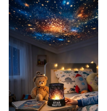 LED Yıldız Projeksiyon Lambası Romantik Oda Atmosfer Işığı