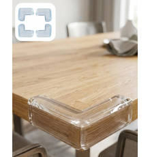 Çocuk Güvenlik Köşe Koruyucu 4 Lü Set Masa Sehpa Köşe Aparatı