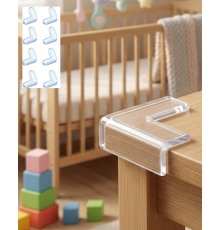 Çocuk Güvenlik Köşe Koruyucu 8 Li Set Masa Sehpa Köşe Aparatı