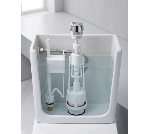 Vitrifiye Rezervuar İç Takımı Basmalı Mekanizma Alt Girişli Sessiz Dolum Sistemi