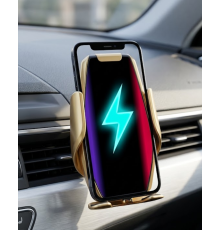 Araç Havalandırma Telefon Tutucu Kablosuz Şarj Destekli Akıllı Sensörlü