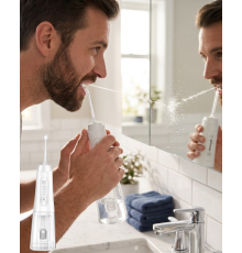 Ağız Duşu Cihazı 20-140 PSI Ayarlanabilir Basınç 5 Başlık 4 Temizlik Modu