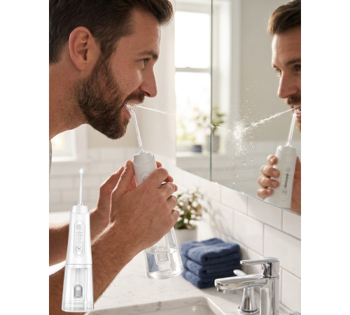 Ağız Duşu Cihazı 20-140 PSI Ayarlanabilir Basınç 5 Başlık 4 Temizlik Modu