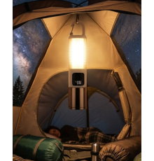 LED Kamp Lambası USB Şarjlı 500 Lümen Parlaklık Güç Göstergeli Taşınabilir Fener