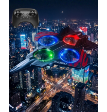 LED Işıklı Oyuncak Drone Fighter Jet Tasarımlı Uzaktan Kumandalı Uçak