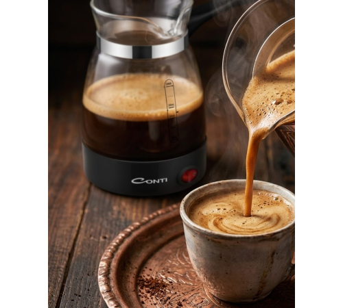 Elektrikli Cam Türk Kahvesi Makinesi 0.5 Litre 650W Kahve Yapma Makinesi