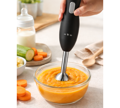 Ergonomik Tasarımlı El Blenderı Paslanmaz Çelik Metal Blender Ayağı