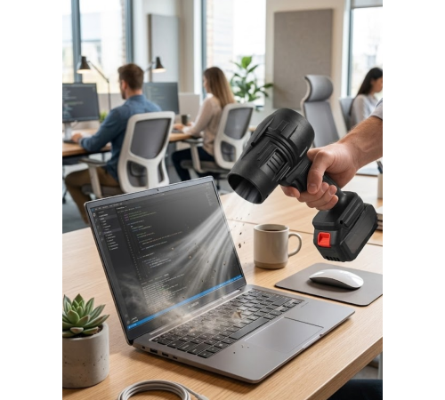 Taşınabilir Şarjlı Üfleme Makinesi Güçlü Hava Akımı Temizlik Cihazı