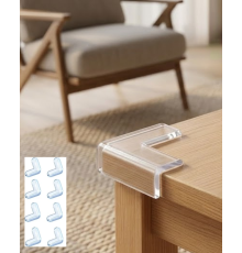 Mobilya Köşe Koruyucu 8 Adet Şeffaf Masa Kenarı Koruma Aparatı