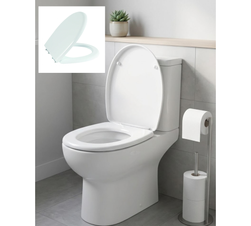 Standart Klozet Kapağı Kolay Montaj Dayanıklı Plastik Universal Uyumlu Tasarım