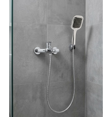 Siyah Duş Seti El Duşu Başlığı Spiral Hortum Dayanıklı Banyo Duş Aksesuarı