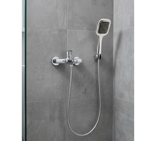 Siyah Duş Seti El Duşu Başlığı Spiral Hortum Dayanıklı Banyo Duş Aksesuarı