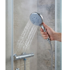 Spiral Hortumlu 4 Kademeli El Duşu Seti Duvar Askılı Banyo Duş Başlığı