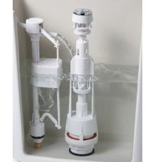 Basmalı Klozet Rezervuar İç Mekanizması Ayarlanabilir Su Seviyeli Tahliye Sistemi