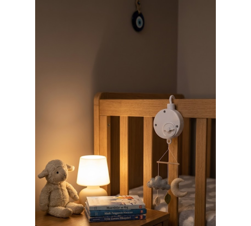 Taşınabilir Bebek Uyutucu Müzik Kutusu Pil Gerektirmeyen Mekanik Tasarım