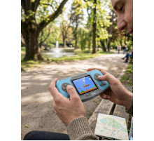 Taşınabilir Klasik Oyun Konsolu TV Bağlantılı Dahili Oyunlu Şarjlı Game Console