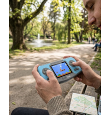 Taşınabilir Klasik Oyun Konsolu TV Bağlantılı Dahili Oyunlu Şarjlı Game Console