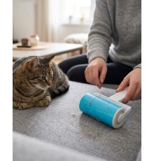 Yıkanabilir Pet Tüy Toplama Aparatı Kıyafet Koltuk Araba İçi Temizlik Rulosu