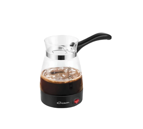 Cam Cezveli Türk Kahvesi Makinesi 650W 5 Fincan Kapasiteli Elektrikli Kahve Makinesi