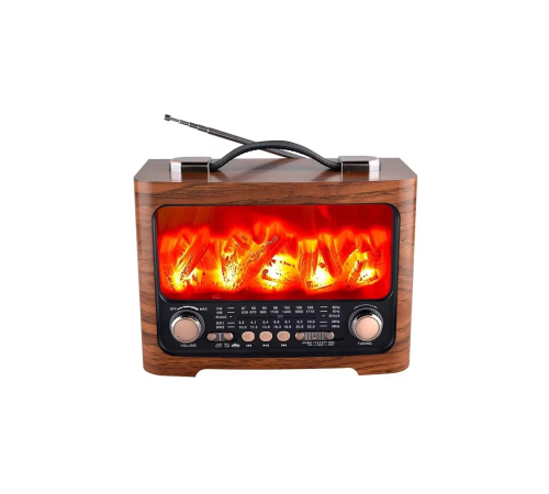 Şömine Efektli Bluetooth Hoparlör FM Radyo USB TF Kart Destekli Kablosuz Müzik Çalar