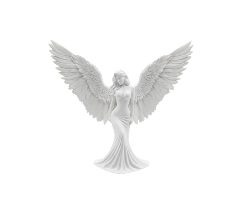 Minimalist Melek İnsan Figürlü 3D Heykel Dekoratif Biblo Ev Dekoru