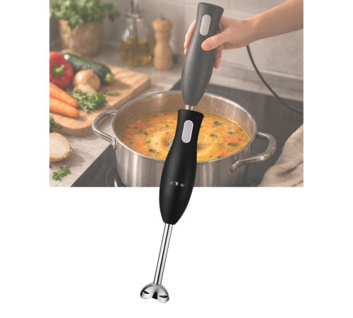 El Blenderı Paslanmaz Çelik Metal Ayaklı Ergonomik Tasarımlı Mutfak Blender