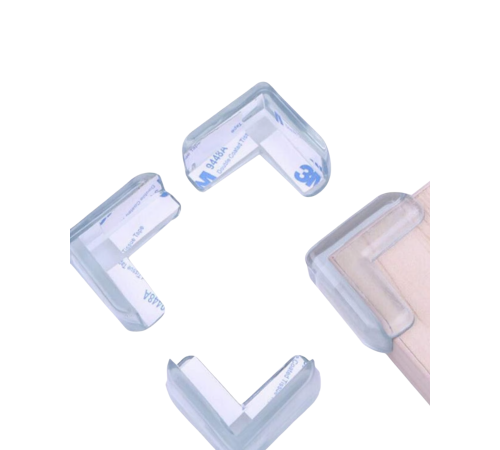 Mobilya Köşe Koruyucu 4 Lü Set Şeffaf Masa Kenarı Koruma Aparatı